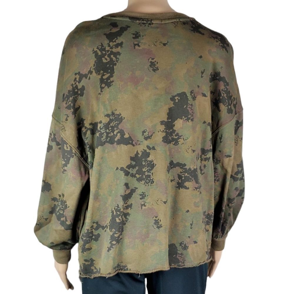 Rails Green & Black Camo Oversized Sweatshirt - image 2
